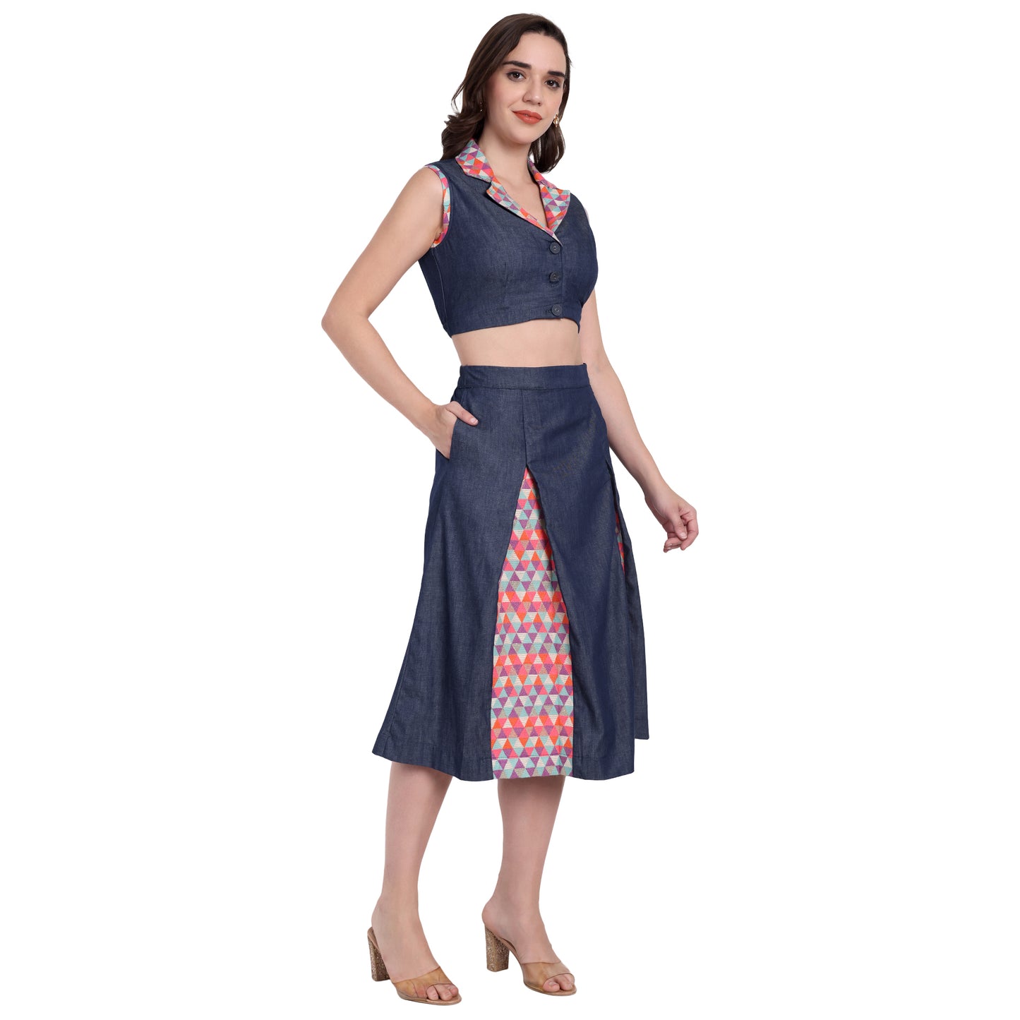 DENIM CORD SET