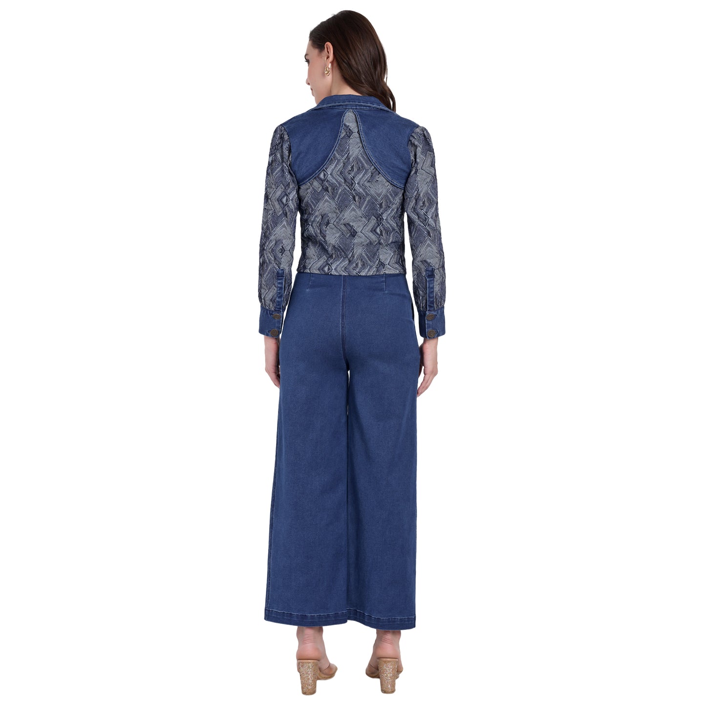 BLUE DENIM CORD SET