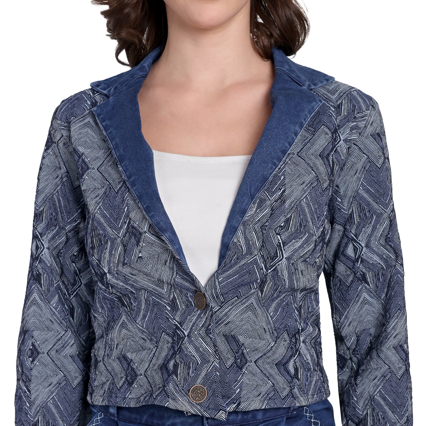 BLUE DENIM CORD SET