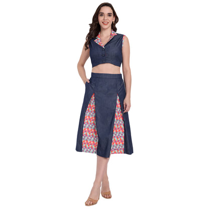 DENIM CORD SET