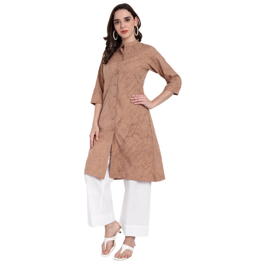 TEXTURED COTTON KURTA