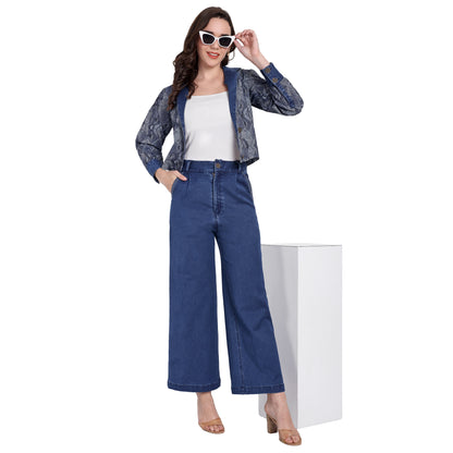 BLUE DENIM CORD SET